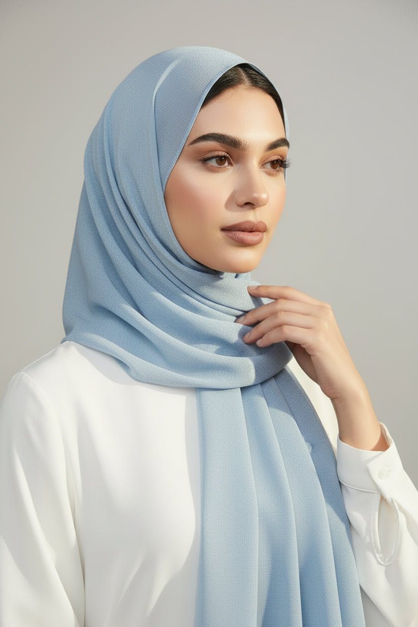 Chiffon Georgette - Baby Blue