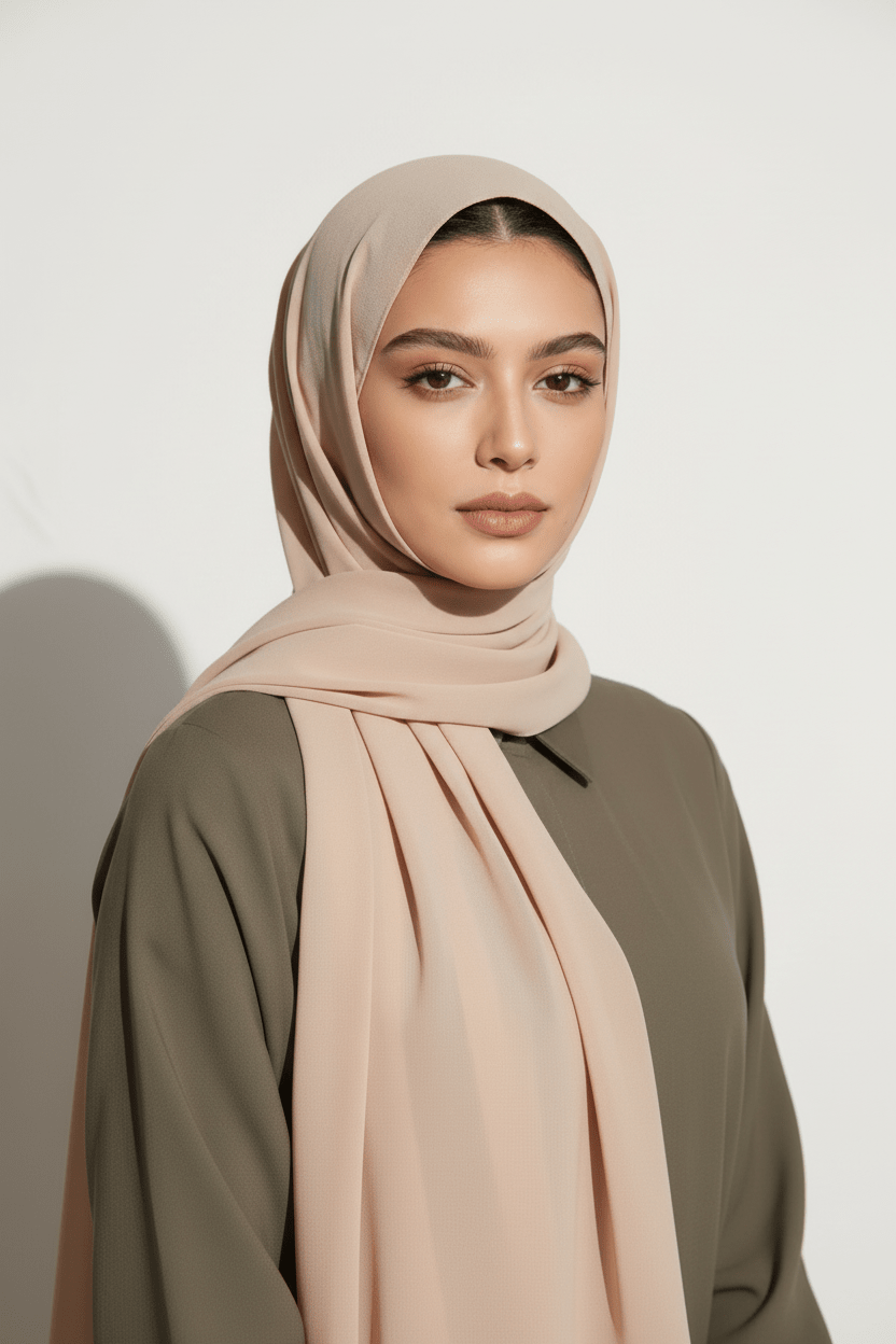 Georgette Hijab - Beige