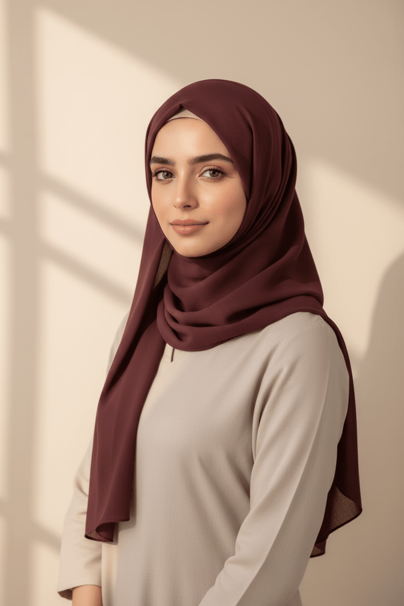 Georgette Hijab - Cantaloupe