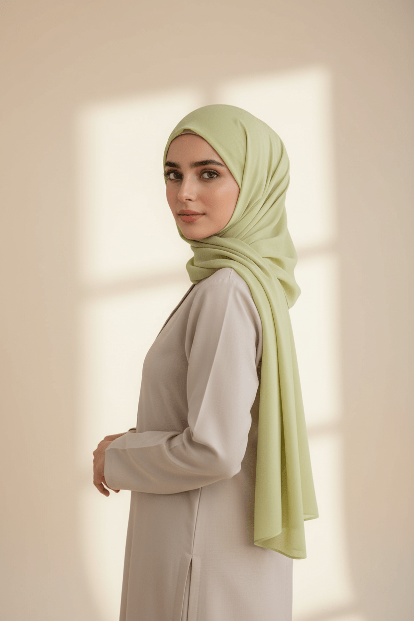 Georgette Hijab - Lemon