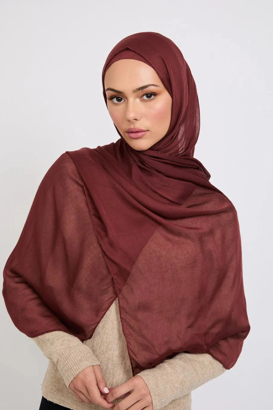 Modal Hijab - Deep Mahogany