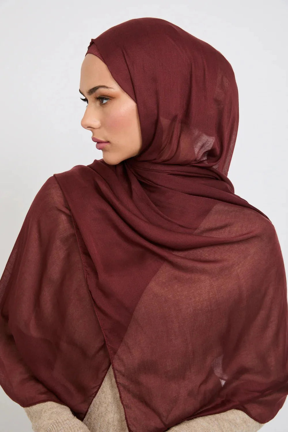 Modal Hijab - Deep Mahogany
