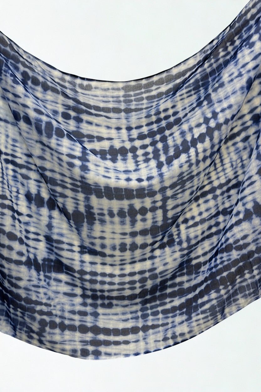 Printed Modal - Midnight Grid