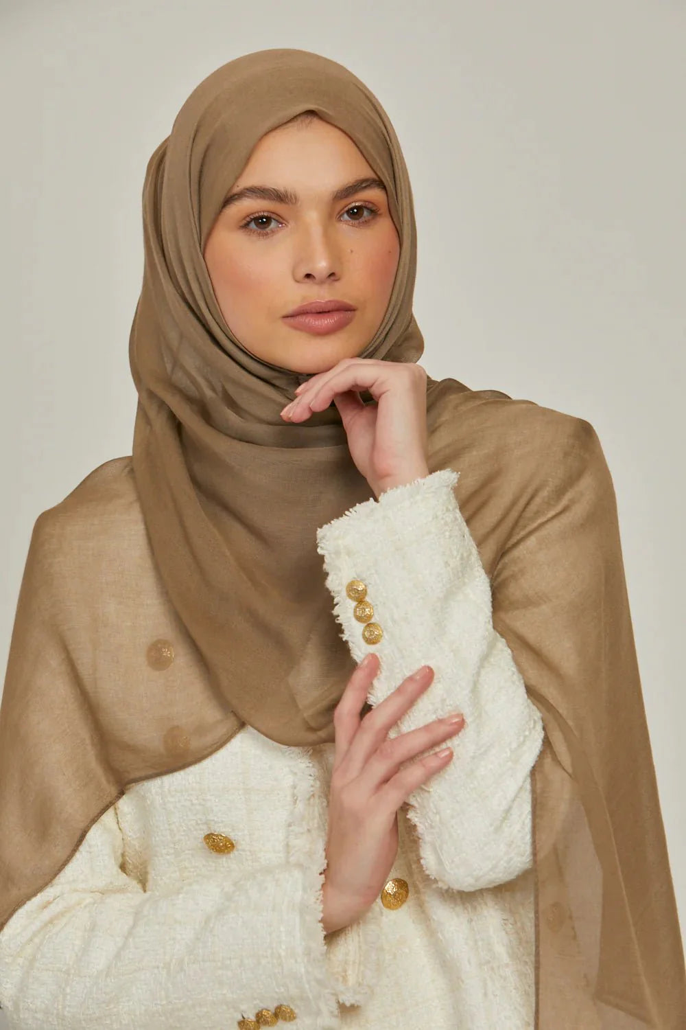 Modal Hijab - Taupe