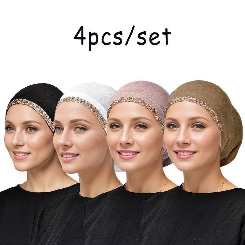 4pcs Hijab Undercap