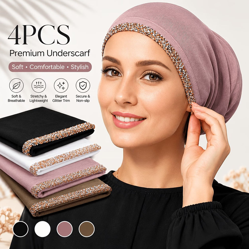 4pcs Hijab Undercap