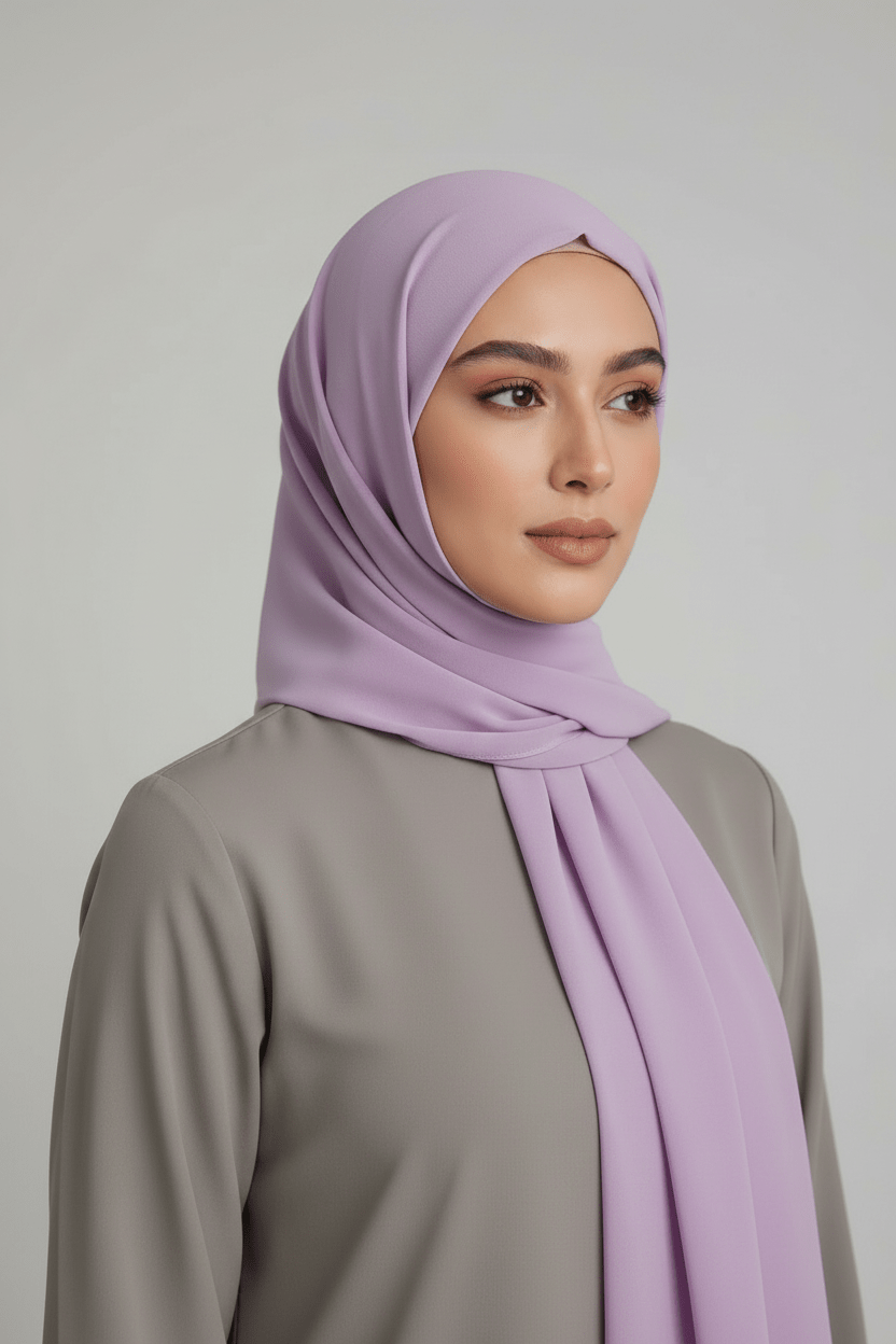 Georgette Hijab - Lavender