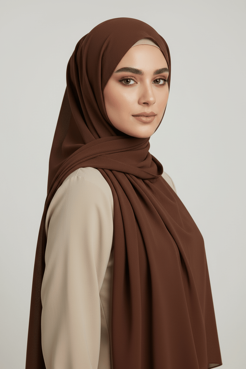 Georgette Hijab - Nutella
